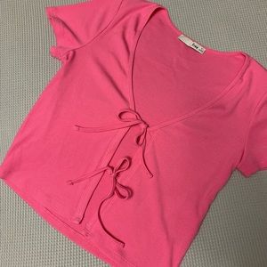 Aritzia Wilfred Free Tie-Front Top